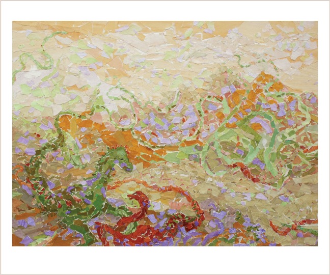 דרקון אדום ודרקונית ירוקה - קולאז'